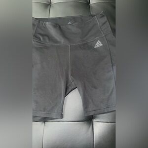 Adidas Black Athletic Shorts High Waist Stretch